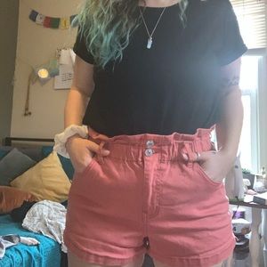Coral stretch shorts
